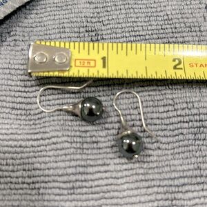 Silpada drop black earrings